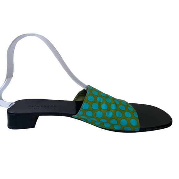 Vintage Kate Spade New York Women's Green Polka Dots Casual Sandals Size 6 - Picture 8 of 10